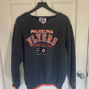 Philadelphia Flyers Vintage Crew Neck Sweatshirt Size Large
